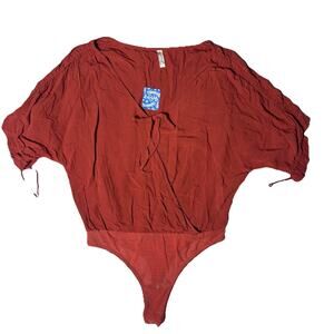 New Free People Intimately Lovebird BodySuit Blouse Sz S